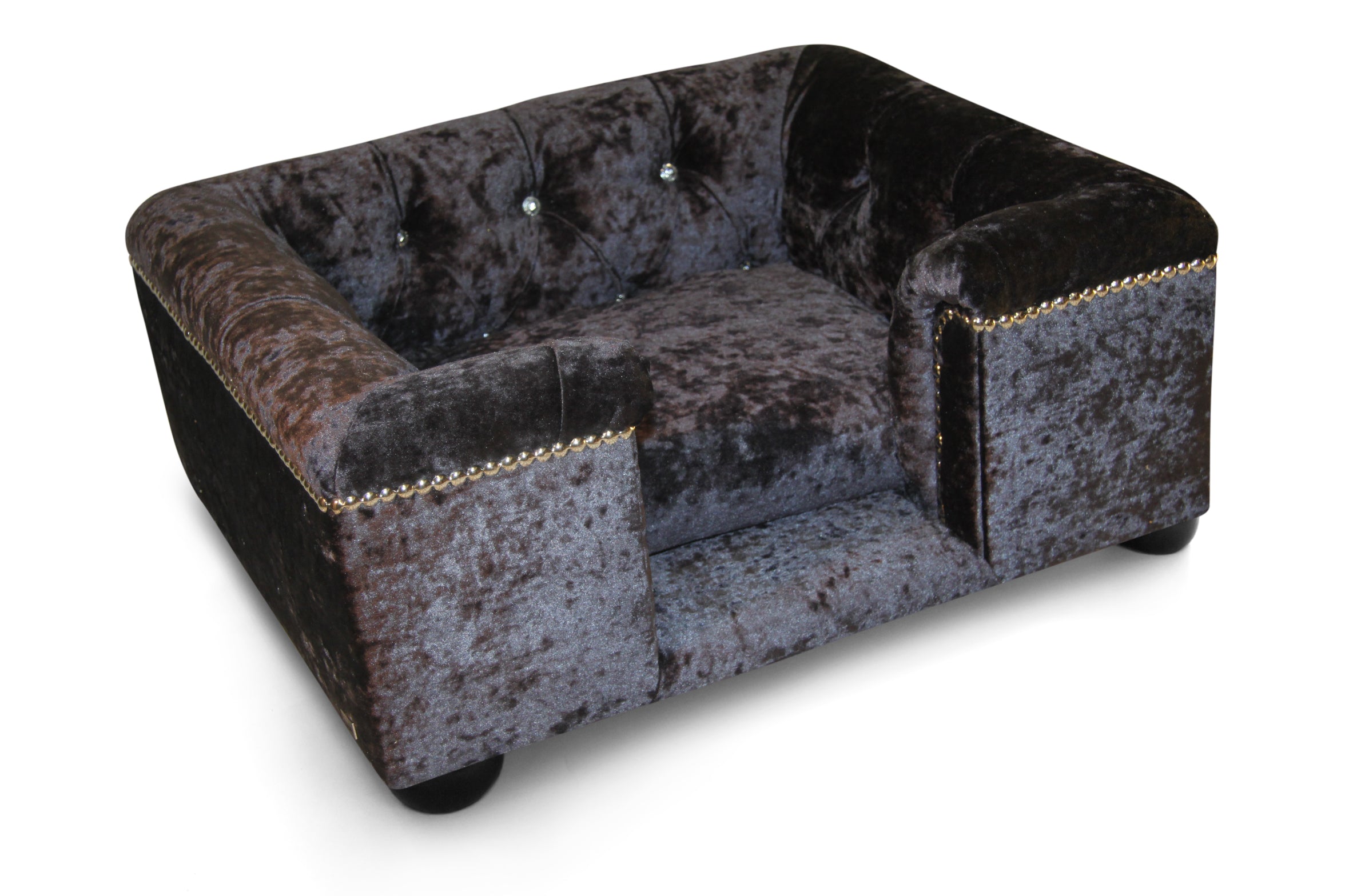 Crushed velvet dog bed hotsell